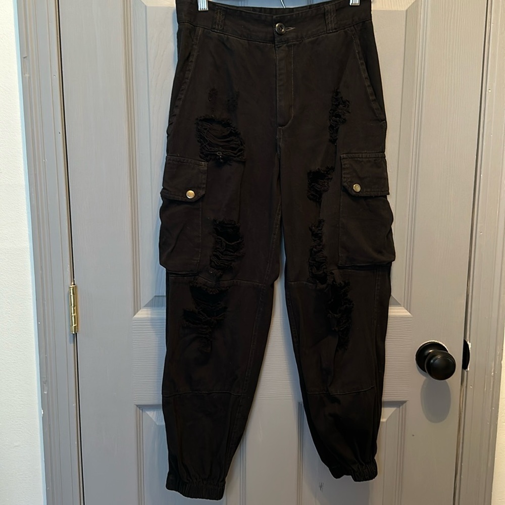 Camar Cargo Baggy Jeans Distressed